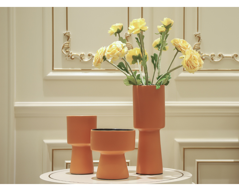 Nordic mesa ceramic vase furnishing articles sitting room porch simulation flower arranging, I and contracted table decoration vase