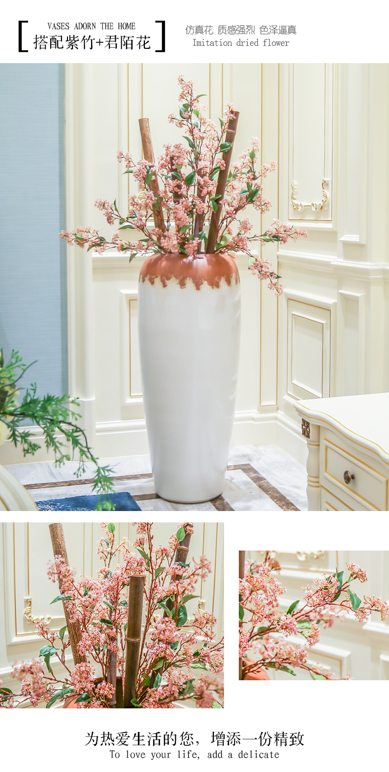 Jingdezhen modern style of the big vase of dry furnishing articles sitting room ground flower arranging flowers floral decorations ceramics decoration