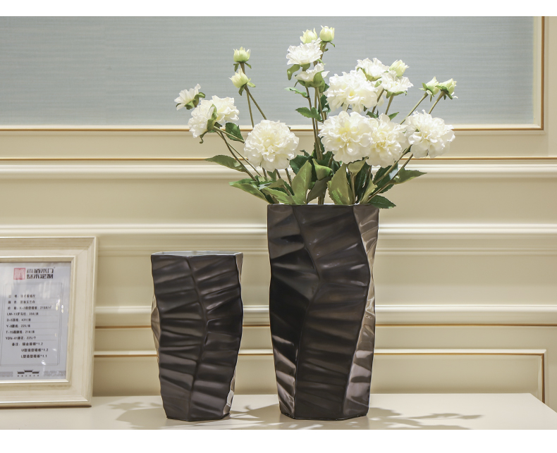 Jingdezhen new Chinese modern ceramic sitting room simulation table vase vase wine ark, adornment ornament furnishing articles