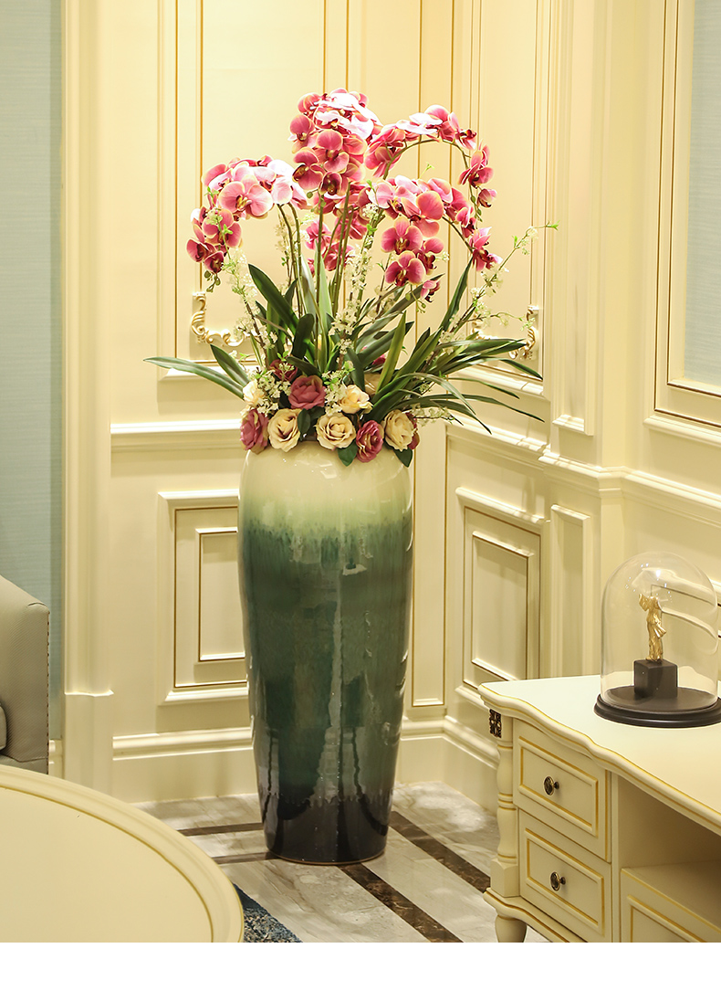 Jingdezhen contracted and I sitting room of large vase hotel ceramic flower flower implement simulation floral arrangements furnishing articles