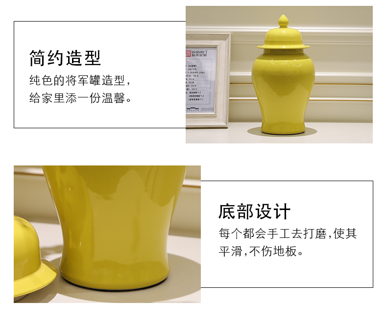 New Chinese style general as cans ceramic vase sitting room porch restaurant bedroom adornment simulation flower decoration furnishing articles