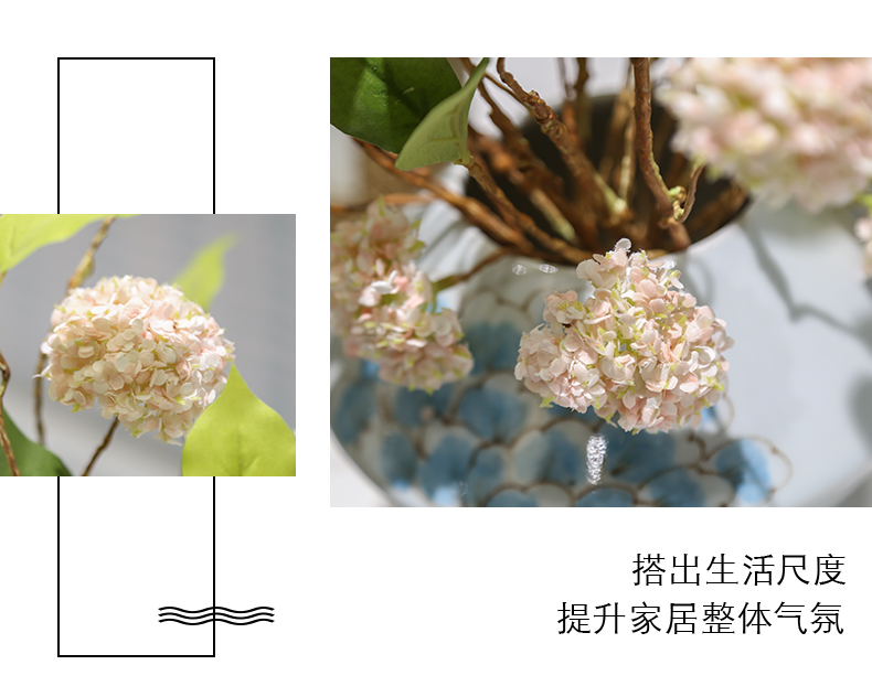 I and contracted ceramic vase furnishing articles sitting room ark, flower vase Nordic creative vase decoration furnishing articles