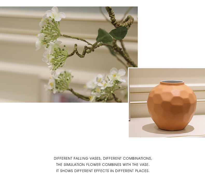 Jingdezhen dry flower vases, ceramic furnishing articles flower arranging Chinese I and contracted creative home sitting room adornment flowers