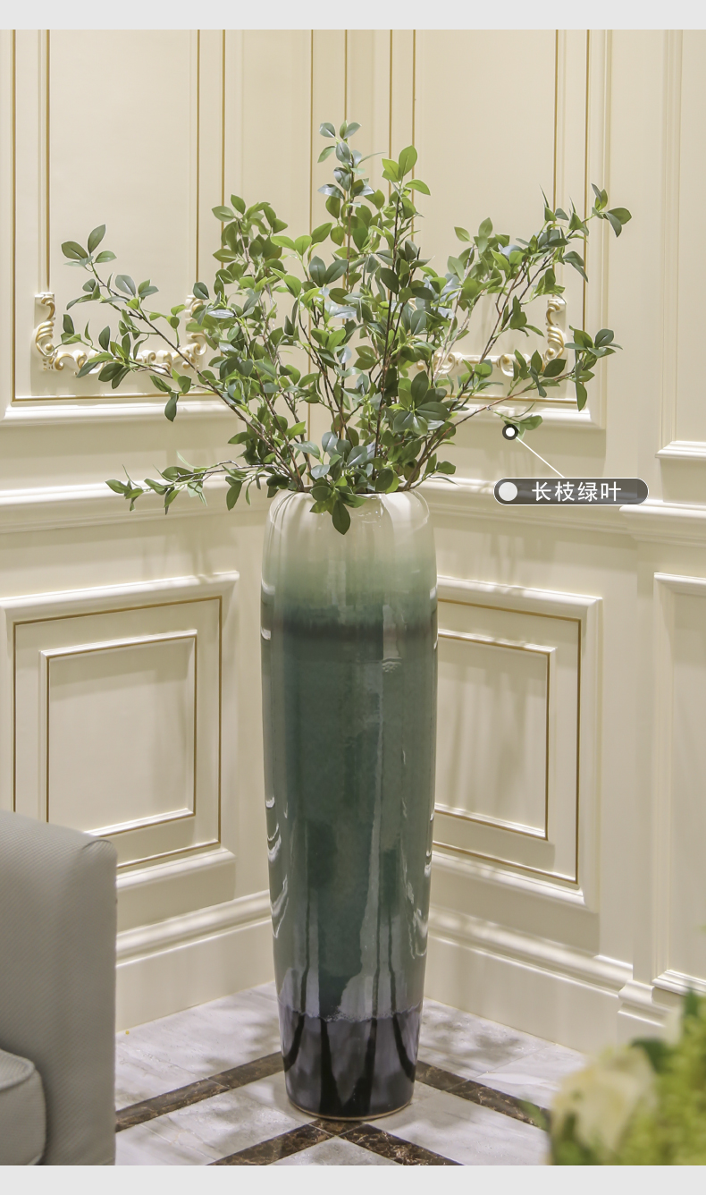 Jingdezhen ceramic of large vases, dried flower decoration decoration pieces of Chinese I and contracted sitting room European flower arrangement