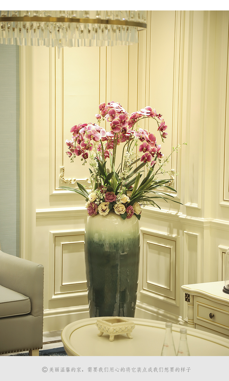 Jingdezhen contracted and I sitting room of large vase hotel ceramic flower flower implement simulation floral arrangements furnishing articles