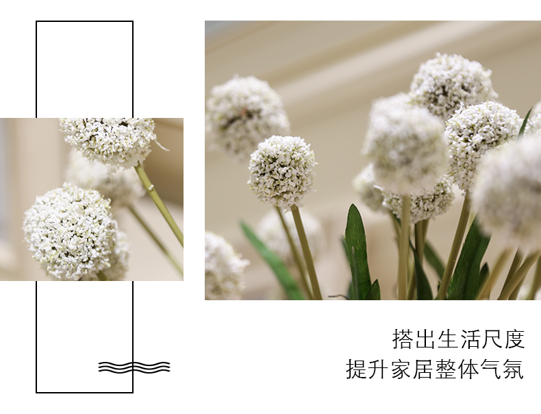 Simulation and dandelion sitting room adornment dry tea table for furnishing articles wedding bouquet table vases, flower decoration