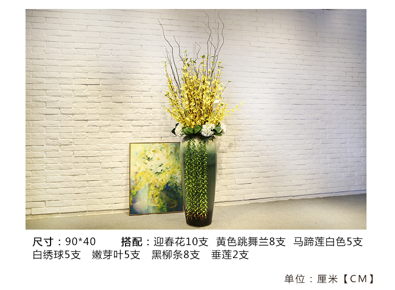 Jingdezhen ceramic vase of large hotel lobby decoration floral stores the lobby between example flower receptacle