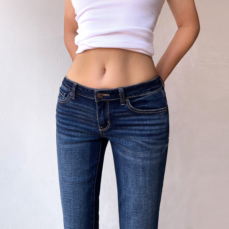 Original Export American Retro Y2K Millennium Hot Girl Low-Waist Jeans, Feminine Slim-Fit Straight-Leg Pants Original Export American Retro Y2K Millennium Hot Girl Low-Waist Jeans, Feminine Slim-Fit Straight-Leg Pants