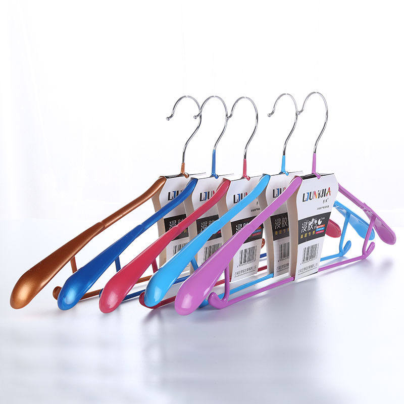 Wide shoulder hanger Home Balcony No Marks Anti Slip Nordic Widening Clothes Hanger Hooks Suit Adult Clothes Hang Metal