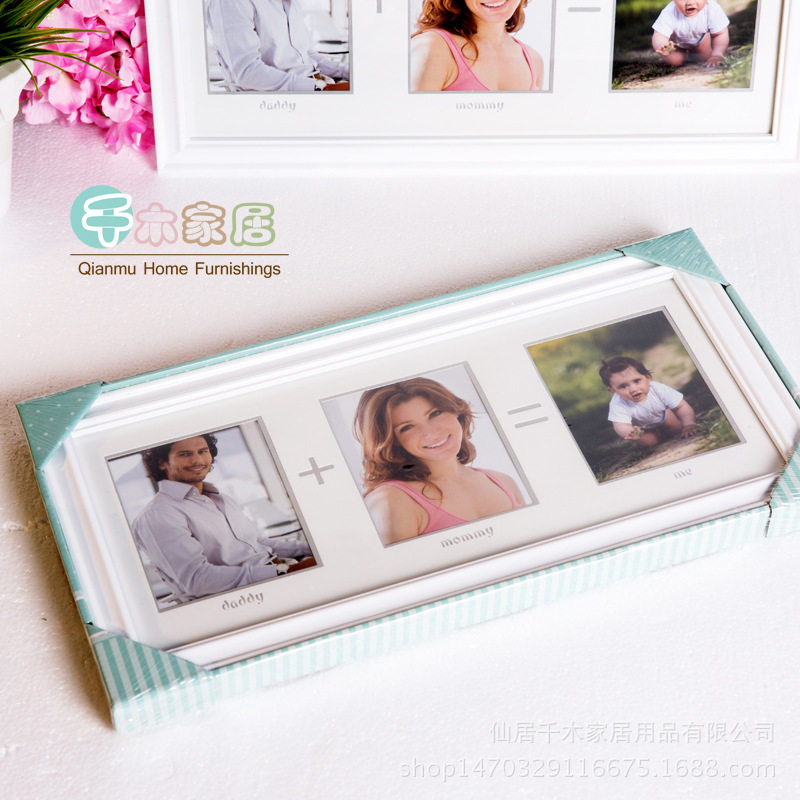Full family Fobaby's birthday Child creative pendulum table hanging wall One generation of hair Dad Remembrance photo frame-Taobao