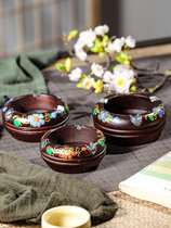 Explosive personality crafts home accessories creative decoration utensils solid wood ornaments painting fashion Thai ashtray