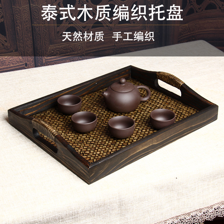 Thailand Thai spa beauty salon tea room hotel water cup teacup bamboo wooden tray tea plate fruit and vegetable dried fruit basket