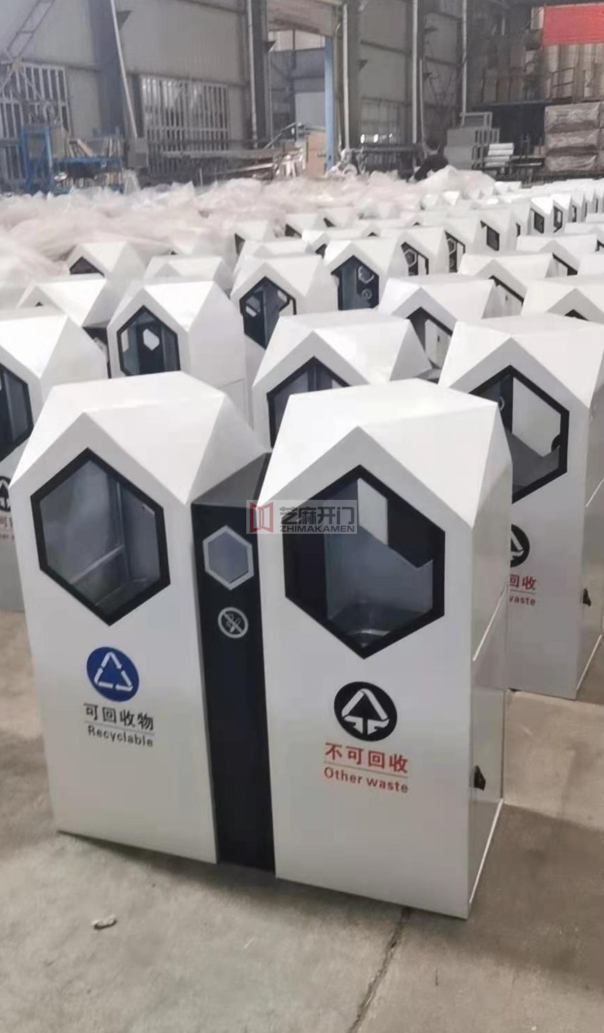 Outdoor trash can park peel box scenic area sanitation bucket classification cleaning bucket outdoor fruit shell box customization