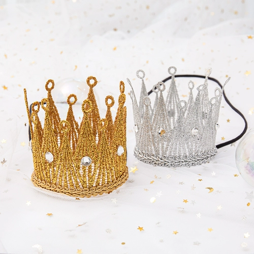 Брендовая серебряная детская шапочка для мальчиков и девочек для взрослых, подарок на день рождения, золото и серебро, популярно в интернете, наряжаться