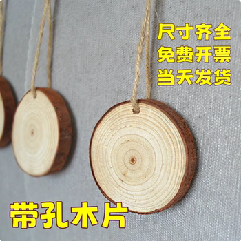 Creative painting of logs with holes