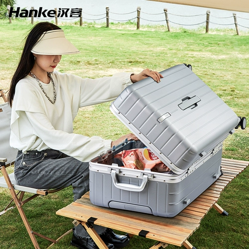 Вместительный и большой прочный чемодан для путешествий, 24 дюймов, увеличенная толщина