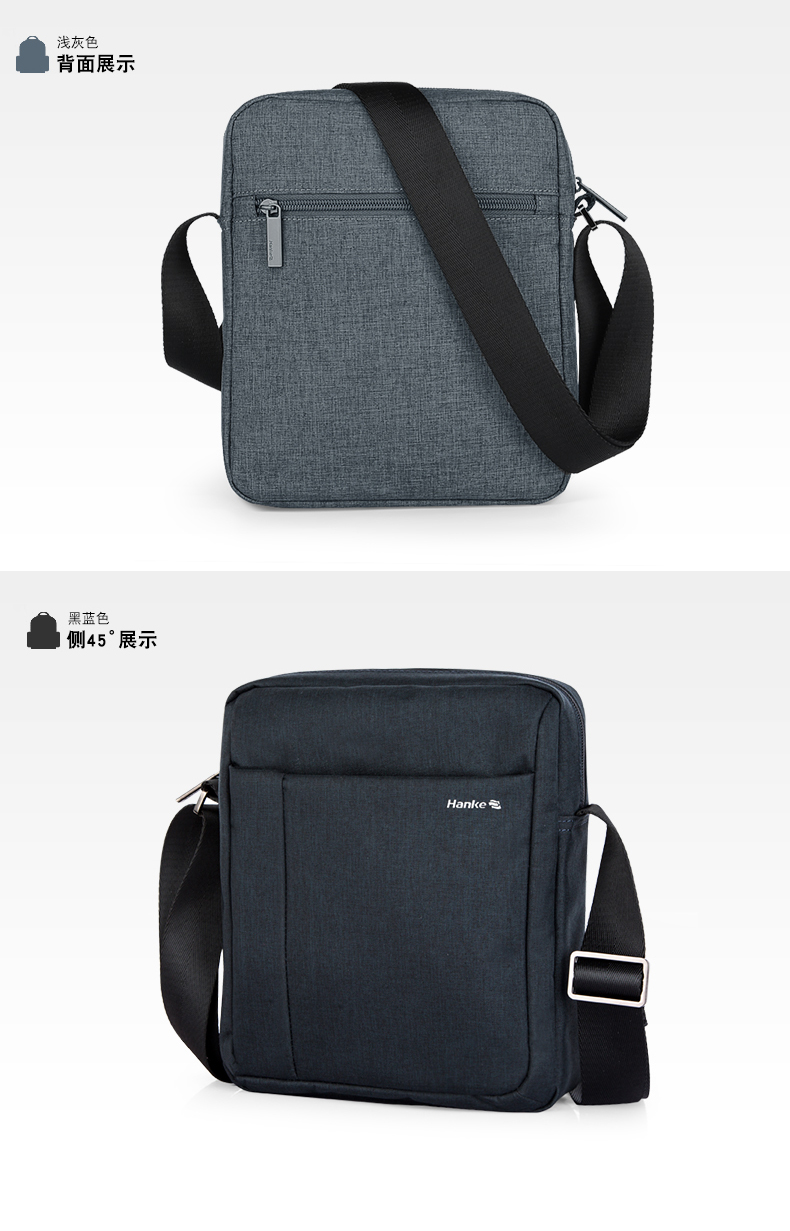 Hanke túi đeo vai nam Messenger túi nam túi iPad túi giải trí dành cho sinh viên Phiên bản Hàn Quốc của thủy triều nhỏ ba lô - Túi của con người túi xách nam