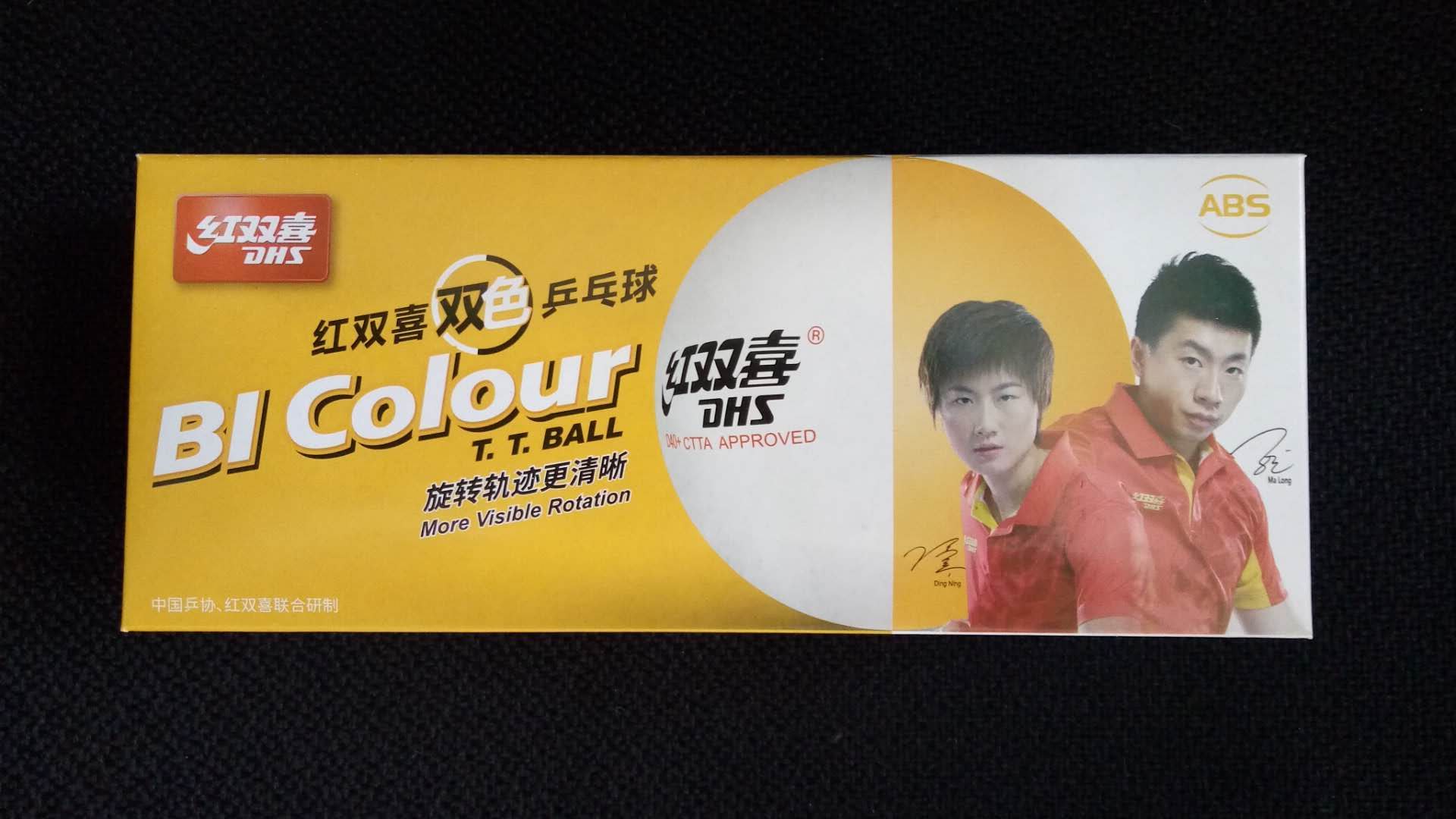  Red double happiness double color 40 table tennis ten pack