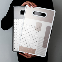 Nordic plastic cutting board household fruit and vegetable mildew proof small case Board double-sided thickened bread supplement board cutting board