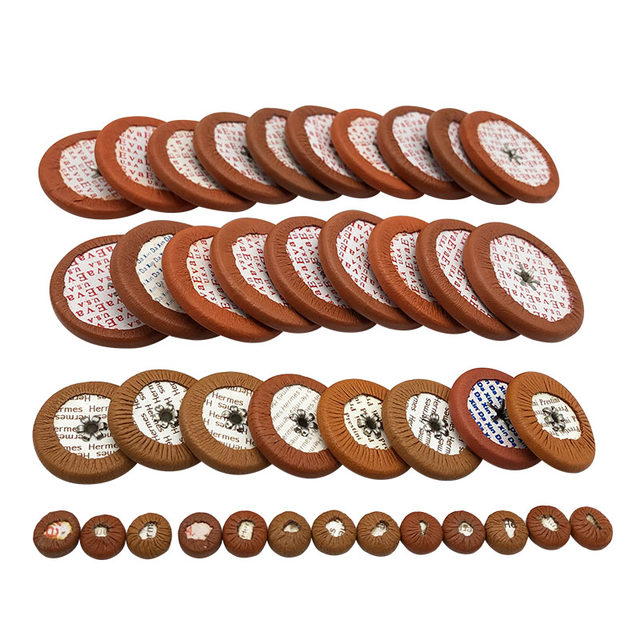 Saxophone sound hole seal pad button gasket ຫນັງແທ້ sheepskin ເຄື່ອງດົນຕີກະແຈກກະຈາຍ pad ຫນັງ 7.5-19mm