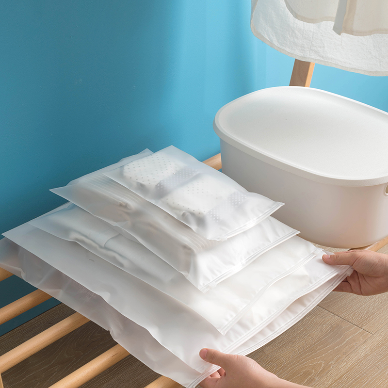 Travel storage bag clothing finishing bag luggage clothing packaging portable small items cloth bag sealed transparent bag