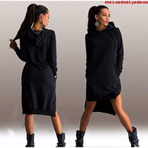 2017 Ladies Dress Ladies Winter Hooded Dresses Women Dress Dresses