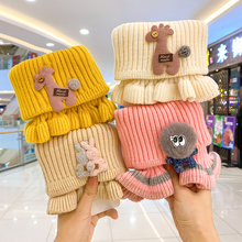 【多色可选】萌莺宝宝保暖防风毛绒针织围脖