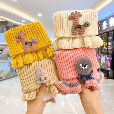 【多色可选】萌莺宝宝保暖防风毛绒针织围脖