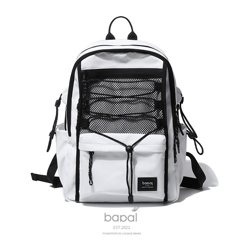 BAPAL backpack female 2021 new fashion junior high school student high school bag girl college student ins Japanese backpack