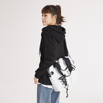 BAPAL student handbag carrying book tutorial bag from study bag university class double shoulder inclined satchel bag woman single shoulder bag