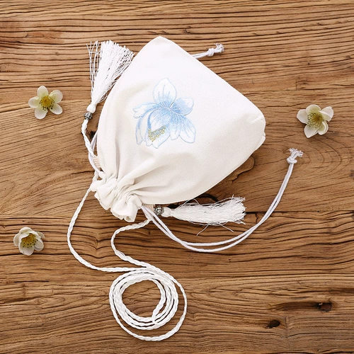 Небольшая сумка, ханьфу, аксессуар, сумка через плечо, сумка на одно плечо, мобильный телефон, китайский стиль, на шнурках