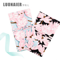 Ronel lotus flower series makeup brush storage bag brush bag cosmetic bag 12 holes makeup kit soft cloth bag