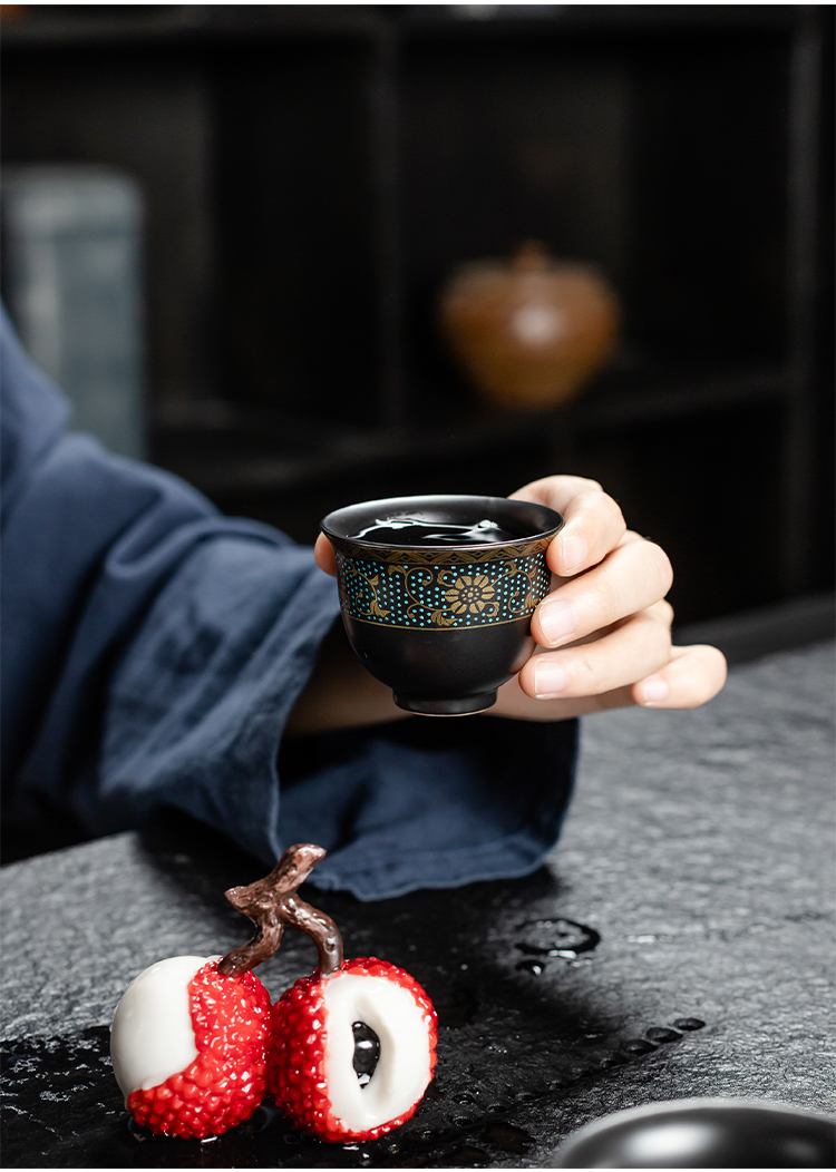 Not autumn tea suit household contracted office receives a visitor restoring ancient ways of a complete set of kung fu ceramic tea cup