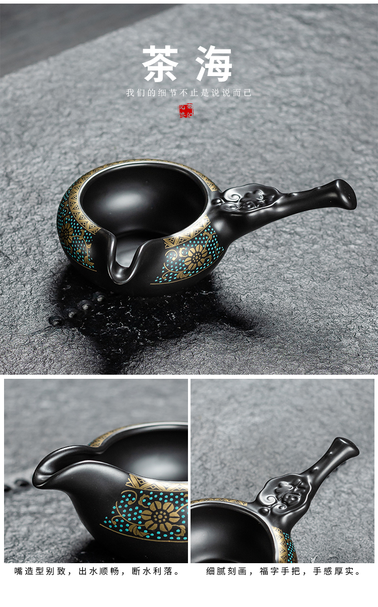Not autumn tea suit household contracted office receives a visitor restoring ancient ways of a complete set of kung fu ceramic tea cup