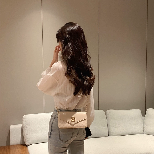 Цепь, сумка через плечо, небольшая дизайнерская универсальная сумка подмышку, сезон 2021, осенняя, тренд сезона