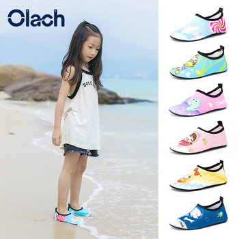 Children's water park baby beach socks non-slip diving shoes snorkeling socks swimming shoes barefoot soft shoes wading shoes and socks