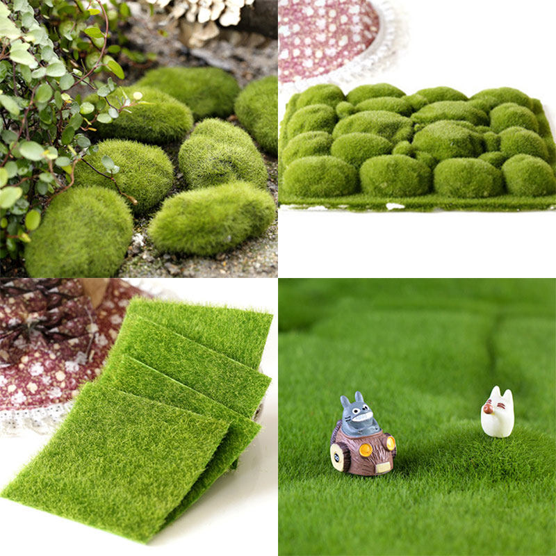 Microscape DIY emulation green fake meadow moss green moss lawn bonsai decorative building disc artificial turf model