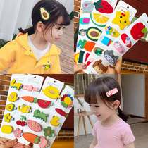 Kids cute little hairpin cartoon fruit animal clip set Korean cute princess hair accessories baby headdress women