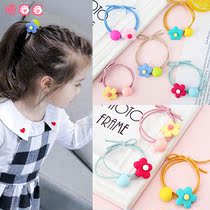 Children Hyuna Flower Hairband Korean version of the girl tie hair does not hurt the hair baby color hair rope hair accessories headwear