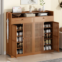 Shoe Cabinet Minima Modern Home Doorway Solid Wood Large Capacity Simple Shoe Rack Sub Multilayer Containing Economical type cabinet