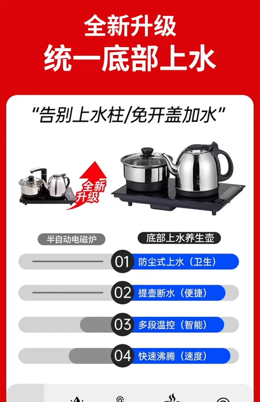 Bàn trà xoay di động tủ trà gia đình bàn trà căn hộ nhỏ ban công bàn cà phê ấm đun nước tích hợp bàn ghế kết hợp baàn trà điện