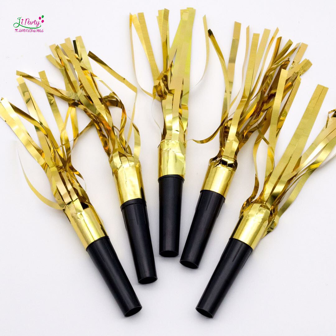 Jasmine party) Golden current Sochi whistles children horn flute birthday New Year's Day Christmas belt shall blow dragon 10