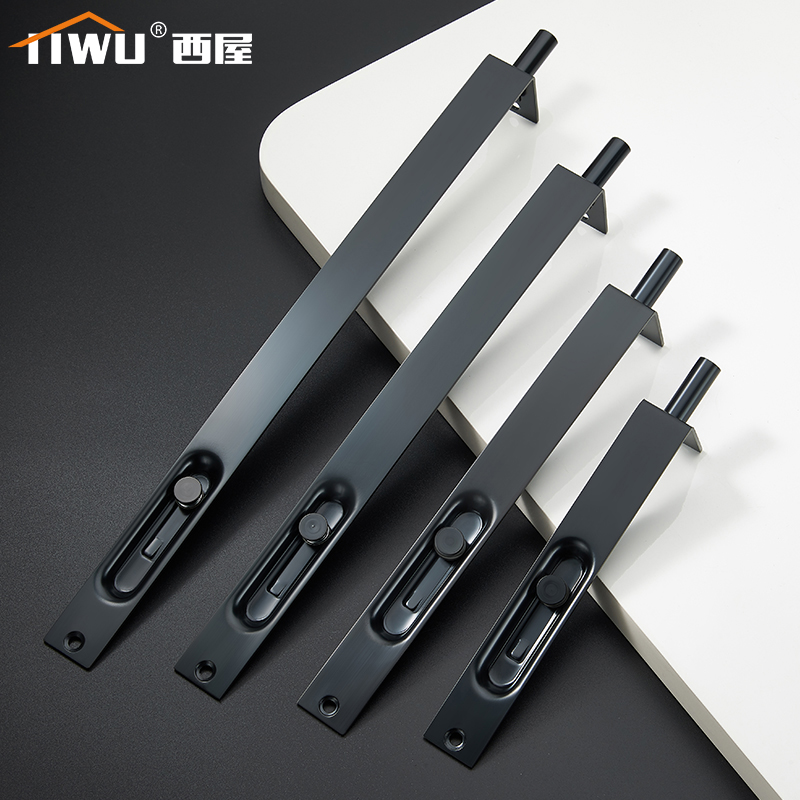 Westinghouse bolt door lock buckle Old-fashioned Concealed Concealed with heaven and earth Anti-theft wood door stainless steel thickened door buttoning door bolt-Taobao