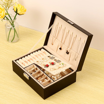 ins style jewelry storage box desktop earrings necklace sundries storage box multifunctional home finishing box