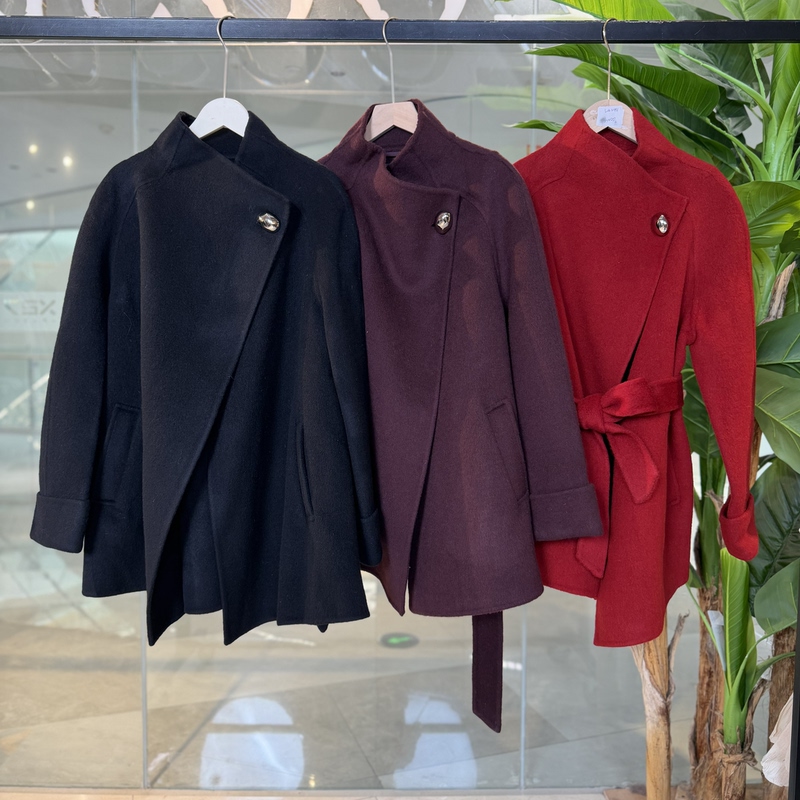 【Kaxwen】25 Winter W8068 (81.2% Sheep Wool, 10.6% Mulberry Silk, 7.2% Camel Hair Double-Sided Wool Coat)