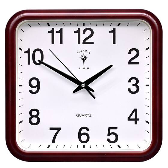 Polaris 13inch Quartz Clock Silent Large Wall Clock Simple Modern Large Font Living Room Bedroom Study Classroom
