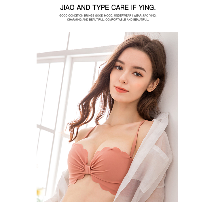 Bộ đồ lót dày gợi cảm tập hợp các cô gái không có vòng thép áo ngực nhỏ để nhận được sữa chống chảy xệ làm đẹp lưng hỗ trợ - Strapless Bras ao lot