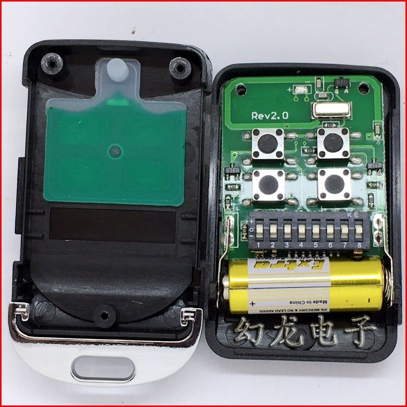 Roller shutter door and window remote control to copy 433 315 350 390M dial code learning code garage door controller