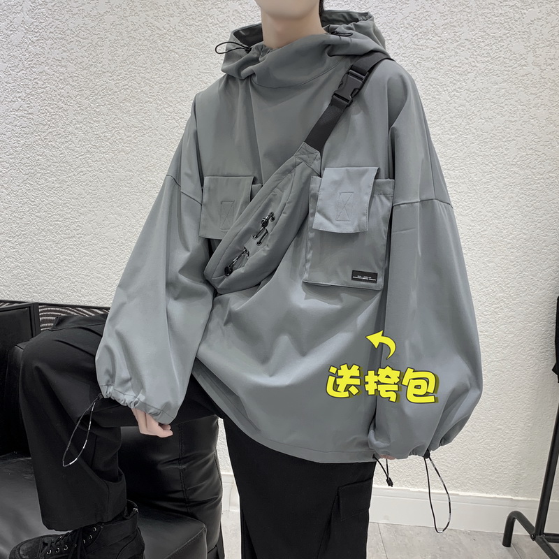 Functional Salt Department jacket Male Spring Fall High Street Korean version Trend 2022 New thick cotton T Design Sensation Fried Street Lovers