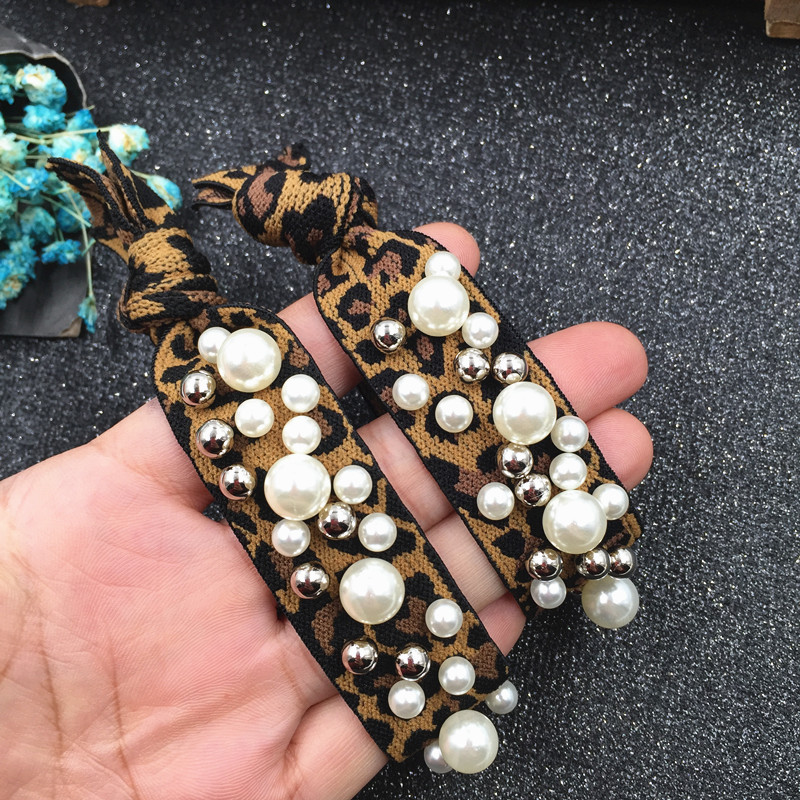 BAO WEN Pearl Barbara Hair Hair Decorated Pill Head Malaysia Pie Leather Set Handmade with Pearl Ball Hair